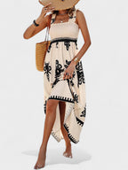 Liora™ | Bohemian Smocked Maxi Dress