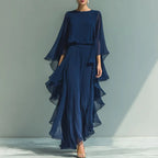 Aurore™ | Layered Chiffon Sleeve Suit