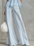 Céleste™ | Sleeveless Halter Chiffon Set