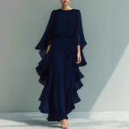 Aurore™ | Layered Chiffon Sleeve Suit