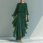 Aurore™ | Layered Chiffon Sleeve Suit